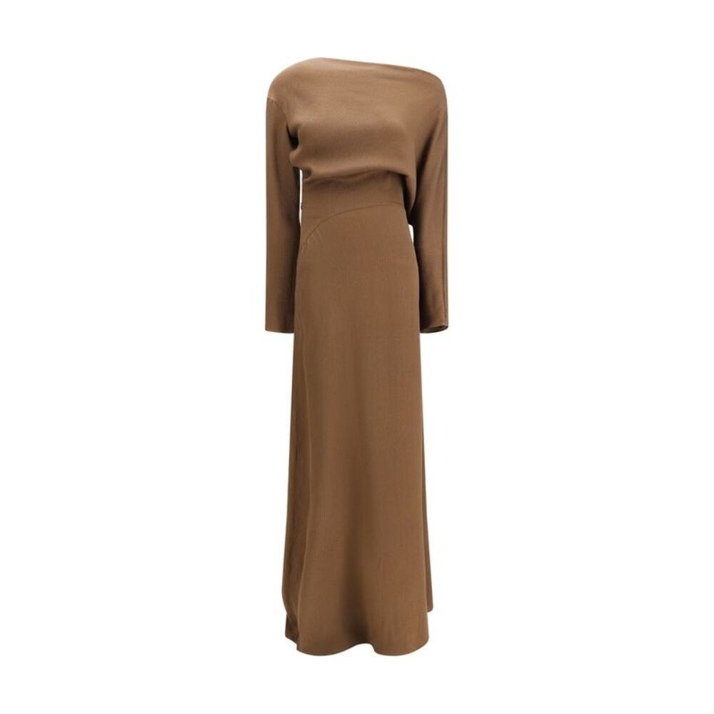 Petar Petrov Brown Silk Casual Women's Dress